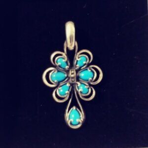 Carolyn Pollack Relios Sleeping Beauty Turquoise Enhancer  - 925 Sterling